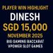 12PLAY VIP Player Dinesh